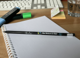 Pencil and notebook
